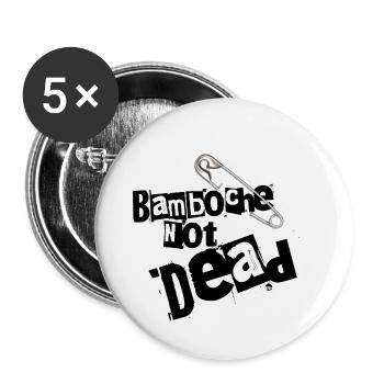 Bamboche nicht tot - Buttons klein 25 mm (5er Pack) - Weiß - Vorne