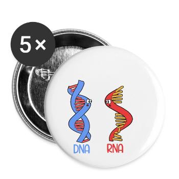 Chemise scientifique pour les scientifiques - Lot de 5 petits badges (25 mm) - blanc - Devant