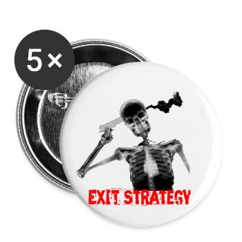 Mad crazy suicide suicide bizarre lol krass xray - Buttons small 1''/25 mm (5-pack) - white - Front