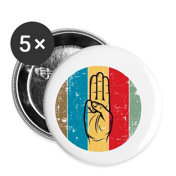Scout / Scouting - Buttons small 1''/25 mm (5-pack) - white - Front