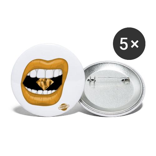 Diamond Bite - Buttons/Badges lille, 25 mm (5-pack)