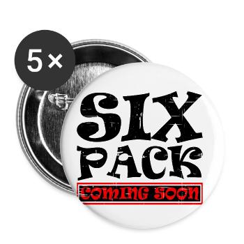 Pack de six à venir bientôt 39 - Lot de 5 petits badges (25 mm) - blanc - Devant