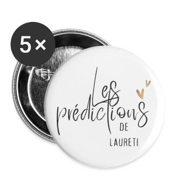 Lauretis Vorhersagen - Buttons klein 25 mm (5er Pack) - Weiß - Vorne