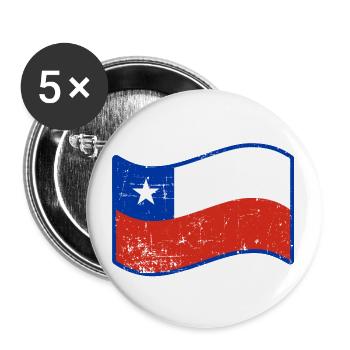 Chili - Lot de 5 petits badges (25 mm) - blanc - Devant