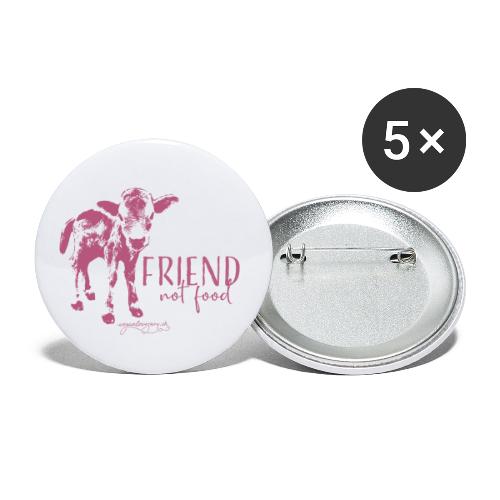 LEVI friend not food rosa - Buttons klein 25 mm (5er Pack)