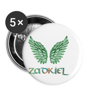 ange zadkiel e 4 - Lot de 5 petits badges (25 mm) - blanc - Devant