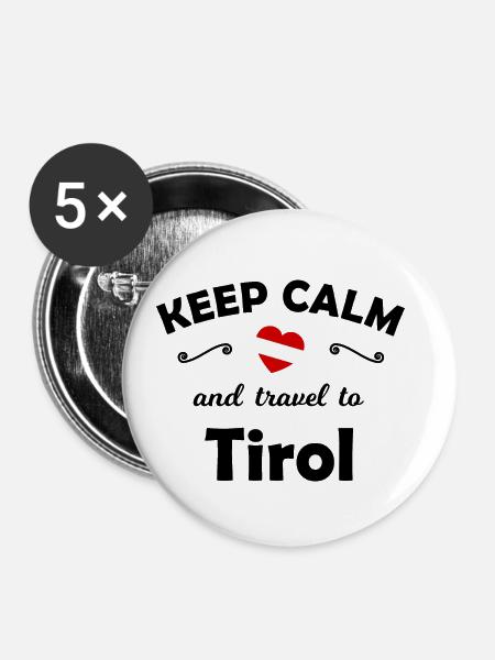 Die Tiroler - Buttons klein 25 mm (5er Pack) - Weiß