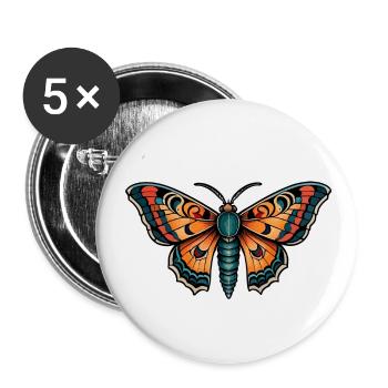 Motte Neo Traditional - Buttons klein 25 mm (5er Pack) - Weiß - Vorne