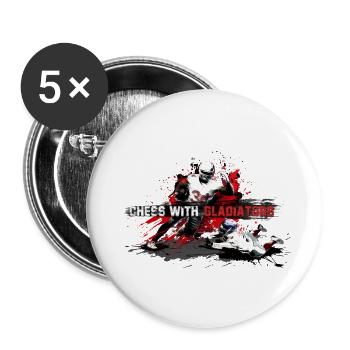 American football - Buttons small 1''/25 mm (5-pack) - white - Front