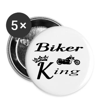 Motorcycle - Buttons small 1''/25 mm (5-pack) - white - Front