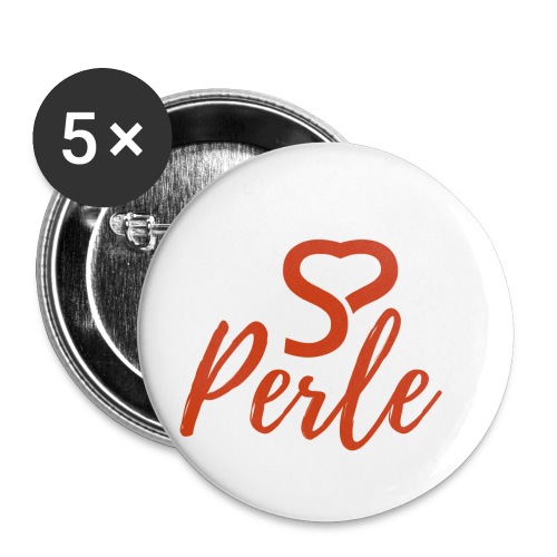 Perle Button für alle Hamburger Perlen - Buttons klein 25 mm (5er Pack)