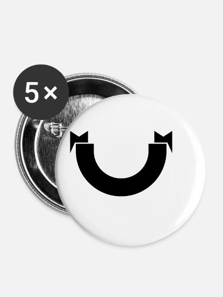 Banner - Buttons klein 25 mm (5er Pack) - Weiß