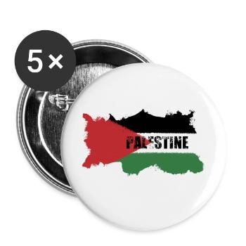 Palästina - Buttons klein 25 mm (5er Pack) - Weiß - Vorne