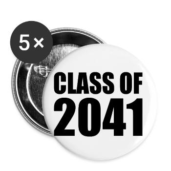 Class of 20241 - Buttons small 1''/25 mm (5-pack) - white - Front