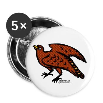 Golden Eagle Eagle Inn Mountains old illustration - Buttons small 1''/25 mm (5-pack) - white - Front