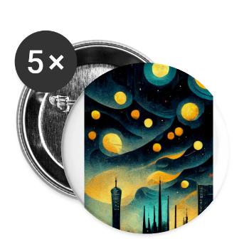 Die Sternreiche Zukunft - Buttons klein 25 mm (5er Pack) - Weiß - Vorne