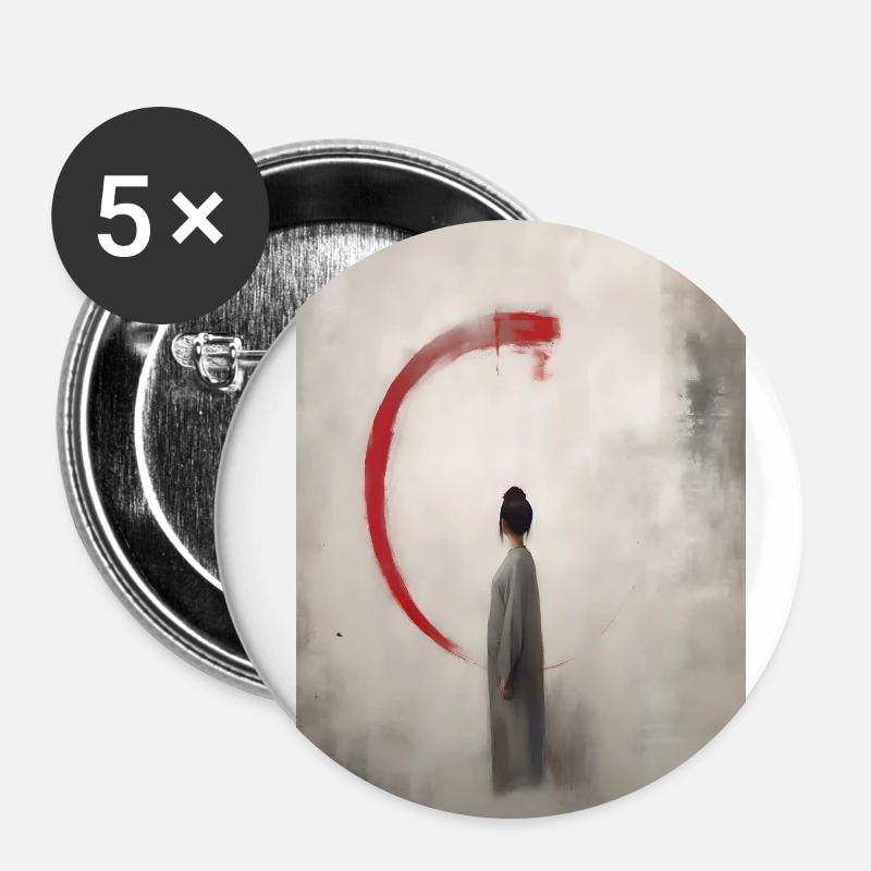 Frau Geist Blut - Buttons klein 25 mm (5er Pack) - Weiß