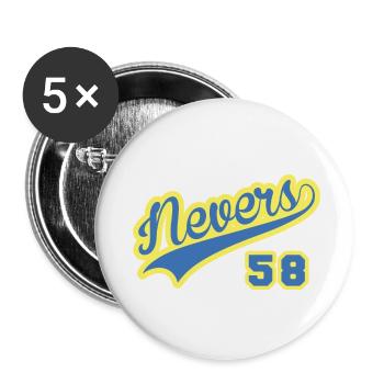 Bourgogne Nevers 58 II - Lot de 5 petits badges (25 mm) - blanc - Devant