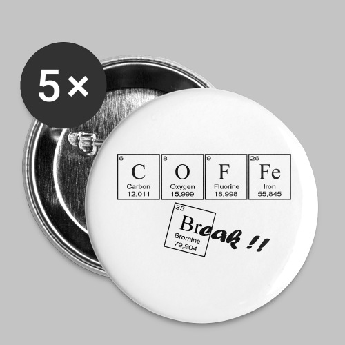 Coffee Break - Buttons small 1''/25 mm (5-pack)