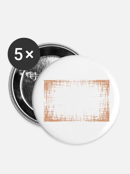 Fran White - Buttons klein 25 mm (5er Pack) - Weiß