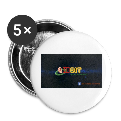 OhrBit Logo - Buttons klein 25 mm (5er Pack)