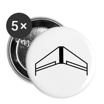 FPV Wing Nurflügel RW-66 - Buttons klein 25 mm (5er Pack) - Weiß - Vorne