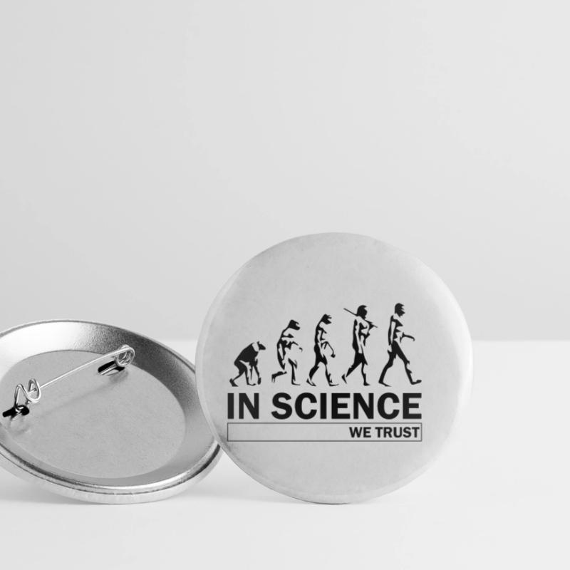 Evolution de la science Lot de 5 petits badges (25 mm)