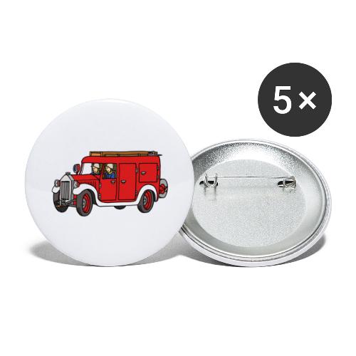 Feuerwehroldie - Buttons klein 25 mm (5er Pack)