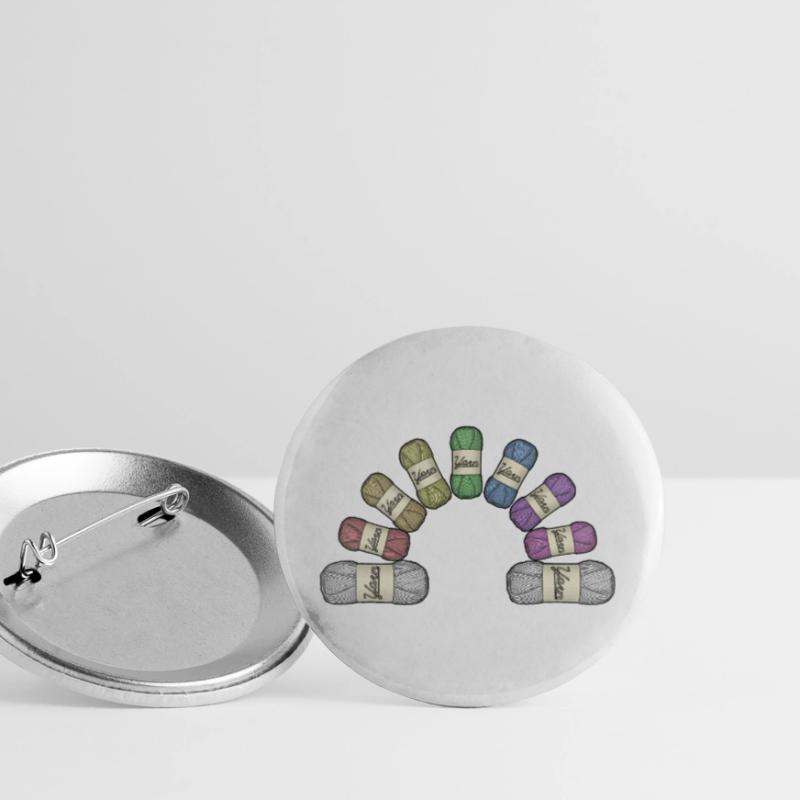 Regenbogen oder Garn Buttons klein 25 mm (5er Pack)