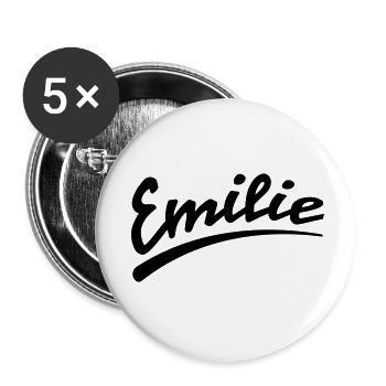 emilie | Emilie - Buttons small 1''/25 mm (5-pack) - white - Front