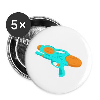water gun - Buttons small 1''/25 mm (5-pack) - white - Front