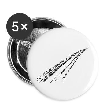 lines - Buttons small 1''/25 mm (5-pack) - white - Front