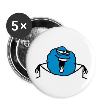 sit chill relax cool ball circle around lac - Buttons small 1''/25 mm (5-pack) - white - Front
