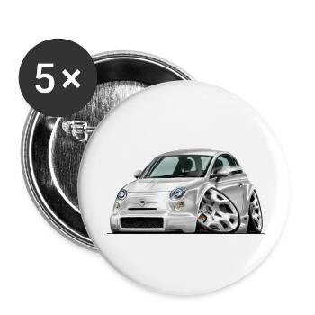 "NewLuigi" 500er ComicArt ReinholdDisegno - Buttons klein 25 mm (5er Pack) - Weiß - Vorne