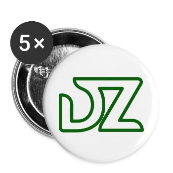 DZ Algérie - Lot de 5 petits badges (25 mm) - blanc - Devant