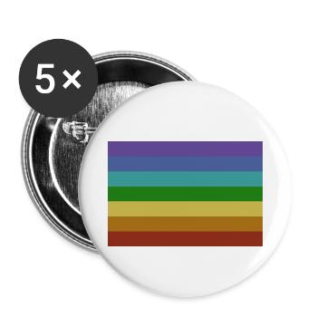 Drapeau de pas - Lot de 5 petits badges (25 mm) - blanc - Devant