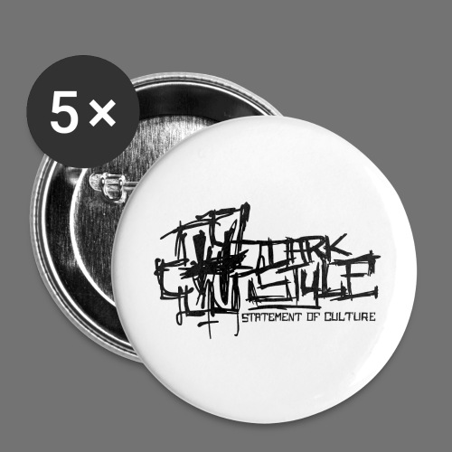 Mørk Style - Statement of Culture (sort) - Buttons/Badges lille, 25 mm (5-pack)