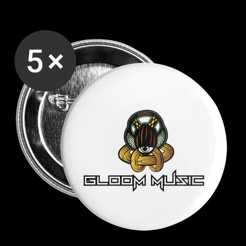 GLOOM MUSIC LOGO COLOR - Buttons small 1''/25 mm (5-pack)
