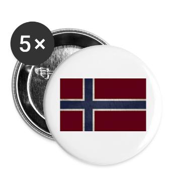 Norway - Buttons small 1''/25 mm (5-pack) - white - Front