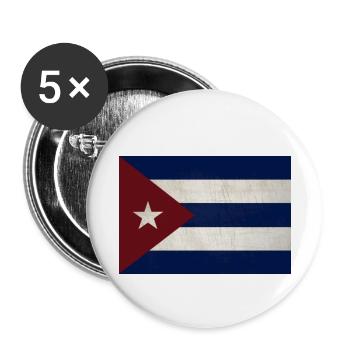 Cuba - Buttons small 1''/25 mm (5-pack) - white - Front