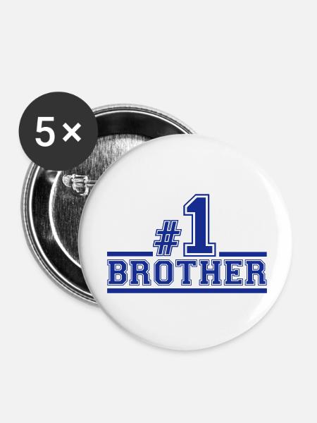 Bruder - Buttons klein 25 mm (5er Pack) - Weiß