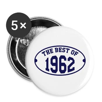The Best of 1962 - Buttons klein 25 mm (5er Pack) - Weiß - Vorne