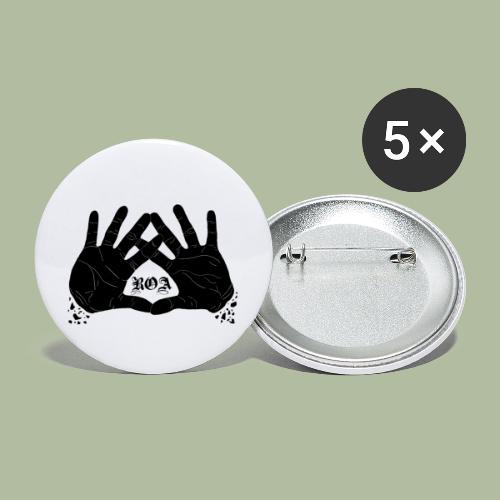 ROA - Lot de 5 petits badges (25 mm)