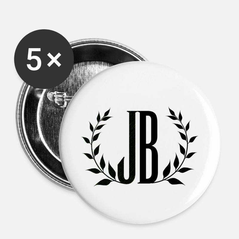 jb - Buttons small 1''/25 mm (5-pack) - white