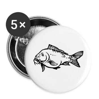 karfen4 - Buttons klein 25 mm (5er Pack) - Weiß - Vorne