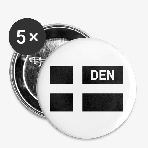 Danish Tactical Flag Denmark - Danmark - DEN - Små knappar 25 mm (5-pack)