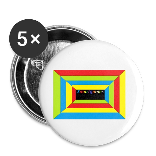 optische teuschung - Buttons klein 25 mm (5er Pack)