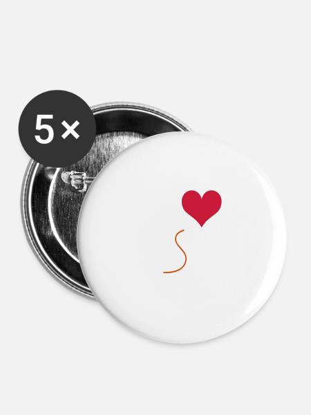 QUILTING - Buttons klein 25 mm (5er Pack) - Weiß
