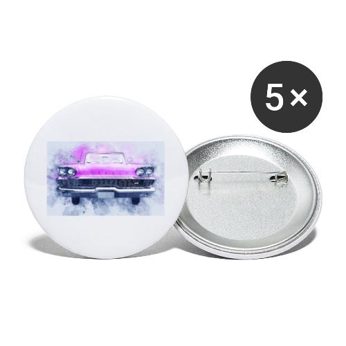 mercury Auto Pink - Buttons klein 25 mm (5er Pack)