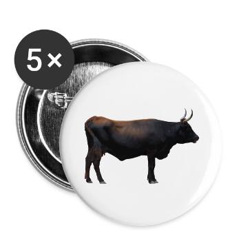 Der Auerochse ist ausgerottet - Buttons klein 25 mm (5er Pack) - Weiß - Vorne